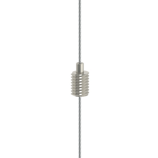 G-12-07 - Drahtseilhalter Gripper 12 M8; vernickelt max. Seil 1,2mm