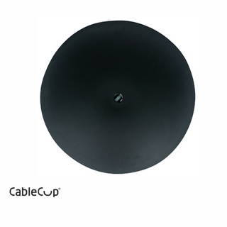 CableCup Classic / Deckenbaldachin aus Silikon fr Pendelleuchte in schwarz
