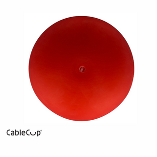 CableCup Classic / Deckenbaldachin aus Silikon fr Pendelleuchte in rot