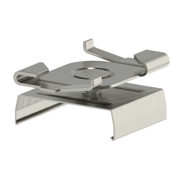 DCKL-002 - Kombination Deckenclip DC-003 mit Ivela Stromschienen-Klammer, verzinkt