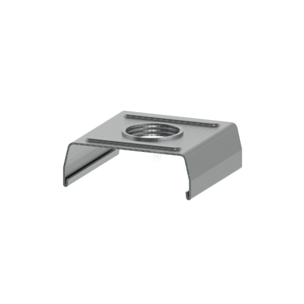 Stromschienen Clip für Eutrac Stromschienen, mit M13x1 Gewinde, vernickelt