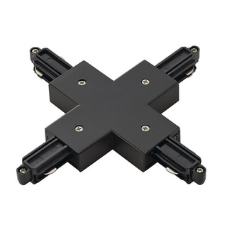 X-Verbinder für 1-Phasen HV-Stromschiene, Aufbauversion schwarz
