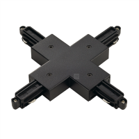 X-Verbinder für 1-Phasen HV-Stromschiene, Aufbauversion schwarz