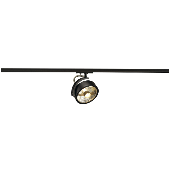 KALU TRACK QPAR111 Leuchten- kopf, schwarz, inkl. 1P.-Adapter