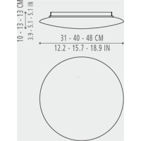 AI LATI BIS IP44 Wand-Deckenleuchte