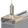 G-15-22 - Drahtseilhalter Gripper 15 SE mit Stromschienenclip passend für Ivela eckig; aussen greifend; vernickelt;  max. Seil Ø1,5mm