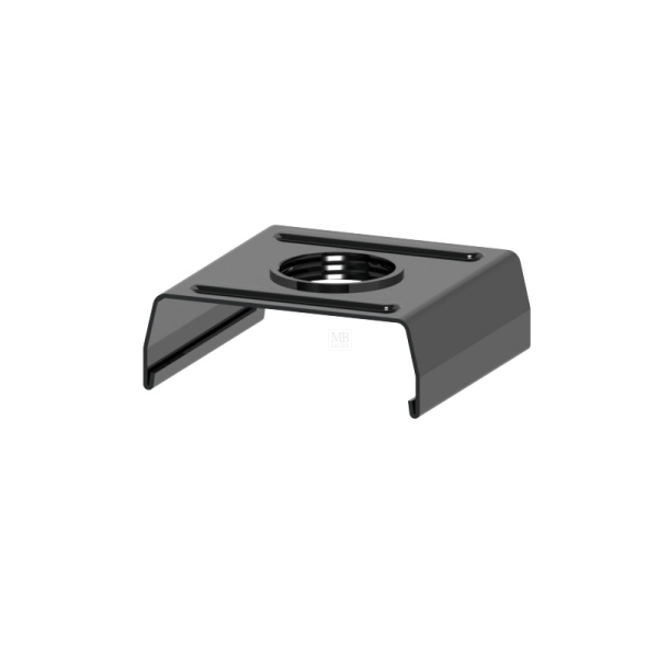 Stromschienen Clip für Eutrac Stromschienen, mit M13x1 Gewinde, schwarz