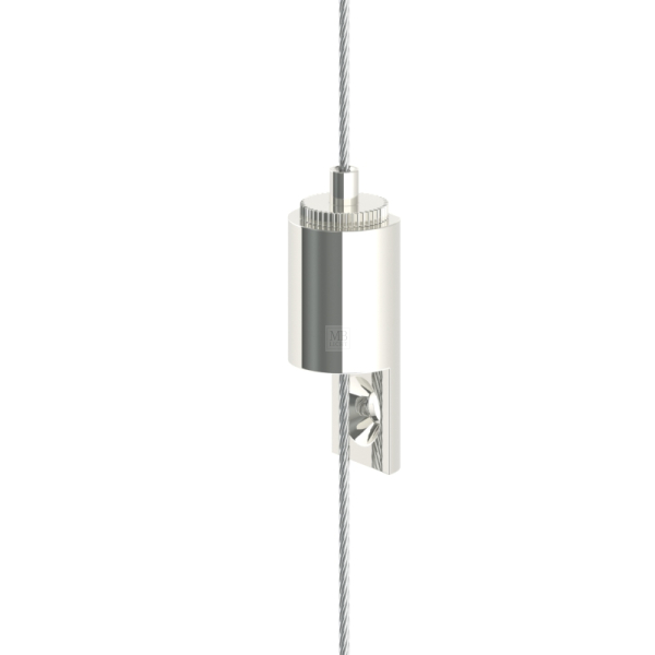 G-15-25 - Drahtseilhalter Gripper 15 mit seitlicher Anschraubmöglichkeit, Bohrung ø4,3mm