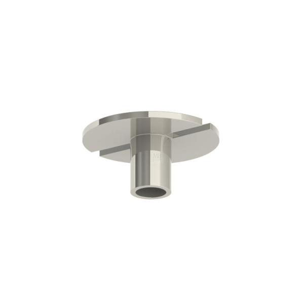 D-014 - Befestigung M10x1; Bunddurchmesser 40mm; mit 2 Schlitzen; ohne Durchgangsbohrung; vernickelt