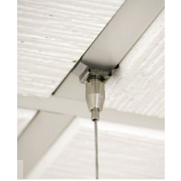 Deckenclip für Systemdecken T14 mit M6 Gewinde Kralle; vernickelt