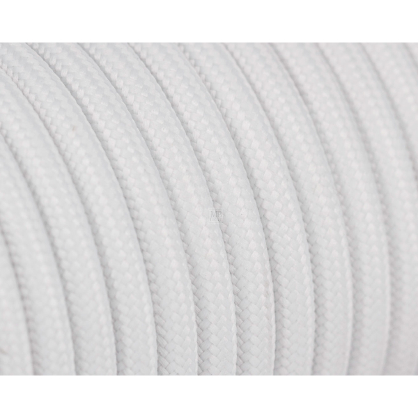 Textilkabel / Stoffkabel 3x0,75 mm² | Rund Standardfarben Weiß