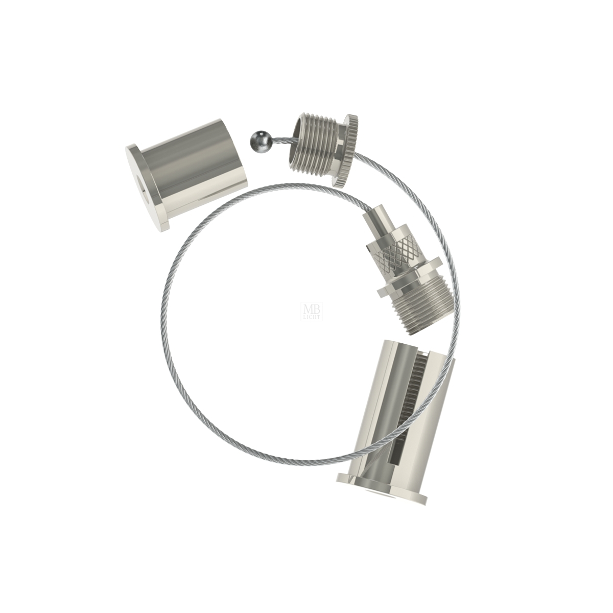 Abhängeset universal für Stromschienen, 1,5 mm | Länge 1500 mm, 5,60
