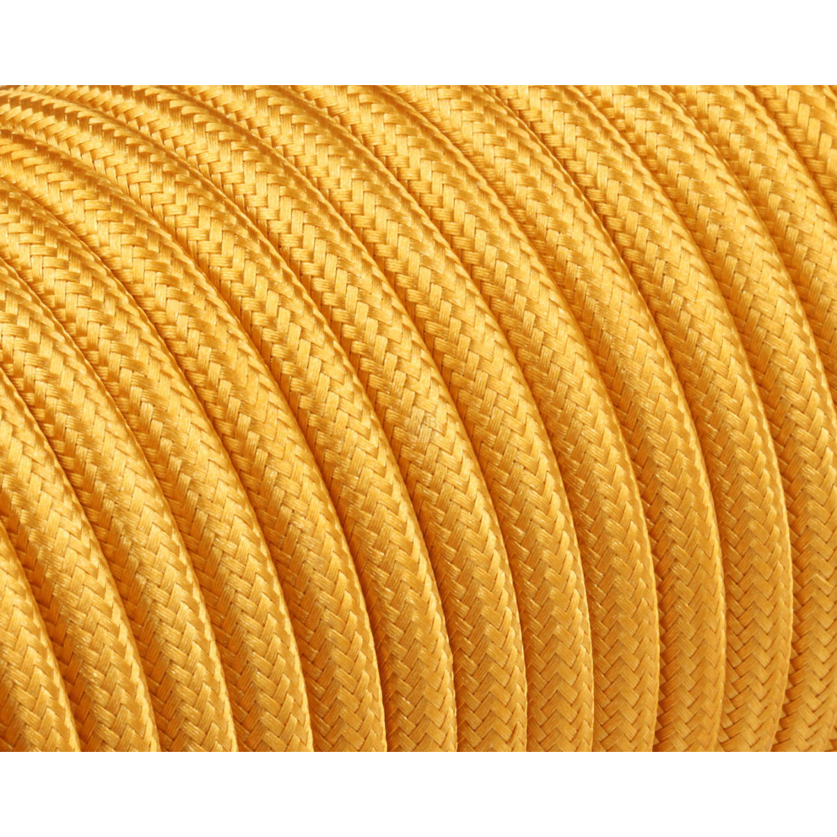 Textilkabel Orange – 3-adrig, 3x0,75 Mm², Rund – Für Lampen & Geräte, Meterware