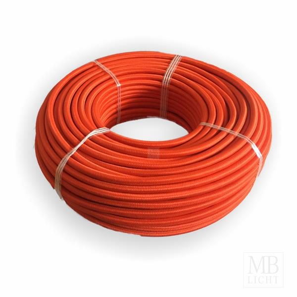 Textilkabel / Stoffkabel 3x0,75 mm² | RAL 2005 dunkelorange
