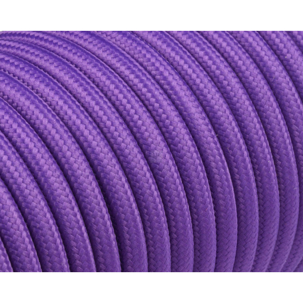 Textilkabel / Stoffkabel 3x0,75 mm² | Rund Standardfarben Lila