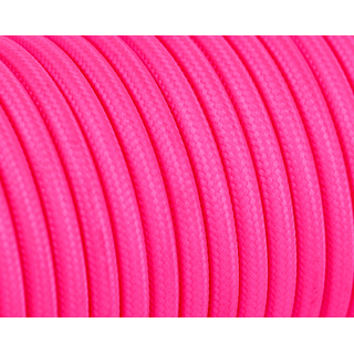Textilkabel / Stoffkabel 3x0,75 mm | Rund Standardfarben Dunkel Pink