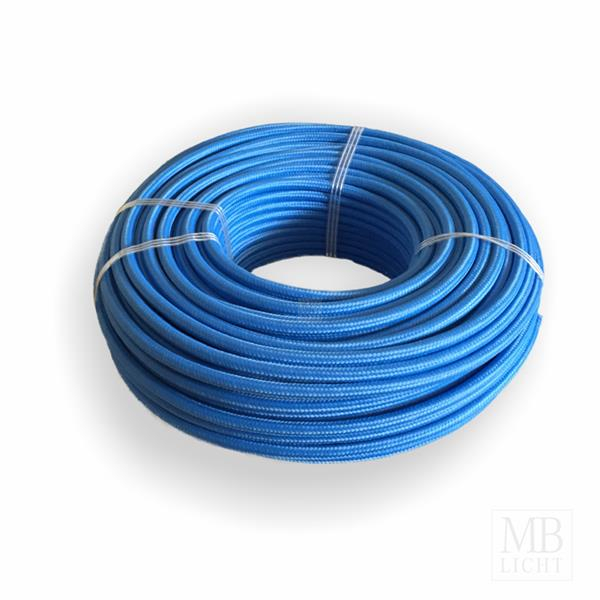 Textilkabel / Stoffkabel 3x0,75 mm² | RAL 5012 himmelblau