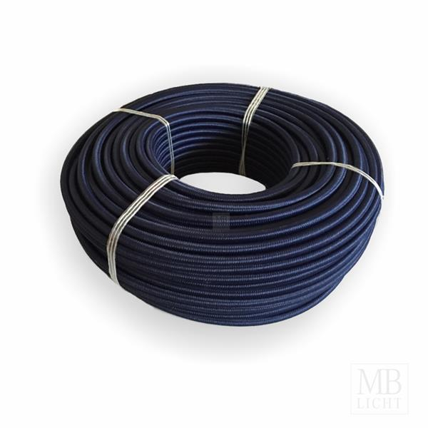 Textilkabel / Stoffkabel 3x0,75 mm² | RAL 5013 marineblau