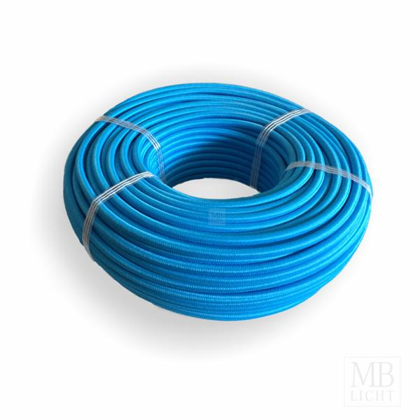 Textilkabel / Stoffkabel 3x0,75 mm² | RAL 5015 blau