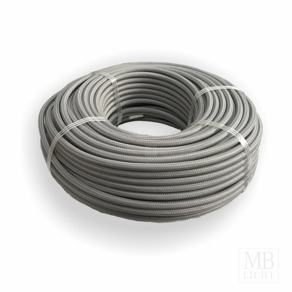 Textilkabel / Stoffkabel 3x0,75 mm² | RAL 7005 grau