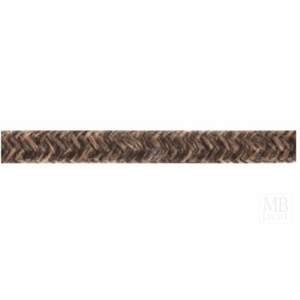 Textilkabel / Stoffkabel 3x0,75 mm² | melange braun