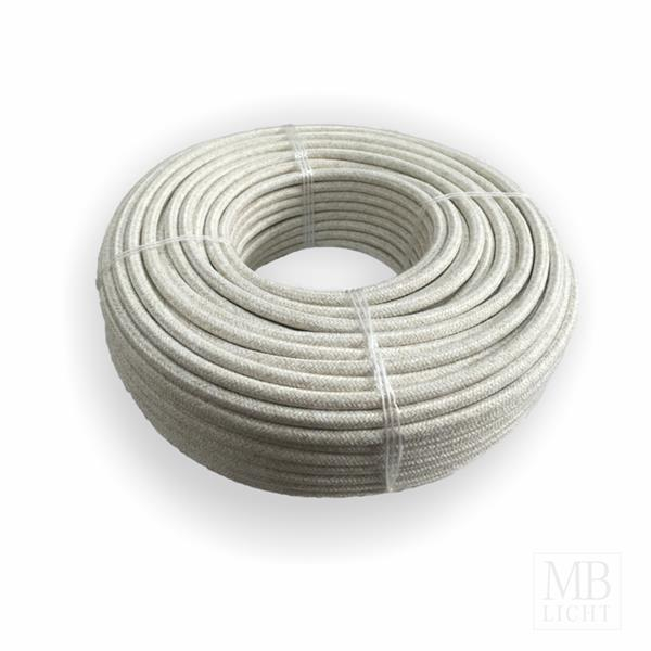 Textilkabel / Stoffkabel 3x0,75 mm² | melange beige kiesel