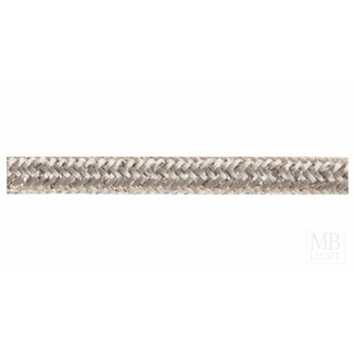 Textilkabel / Stoffkabel 3x0,75 mm | metallic RAL 7044 silber