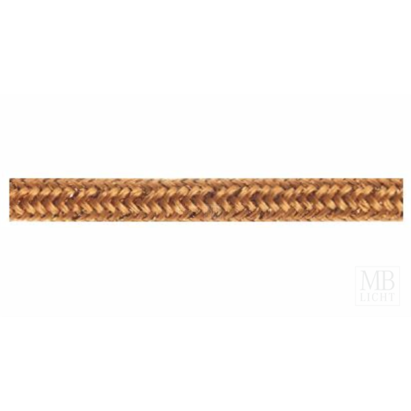 Textilkabel / Stoffkabel 3x0,75 mm² | metallic RAL 8023 orangebraun