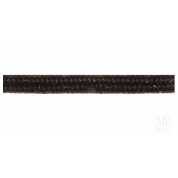 Textilkabel / Stoffkabel 3x0,75 mm² | metallic RAL 9005 schwarz