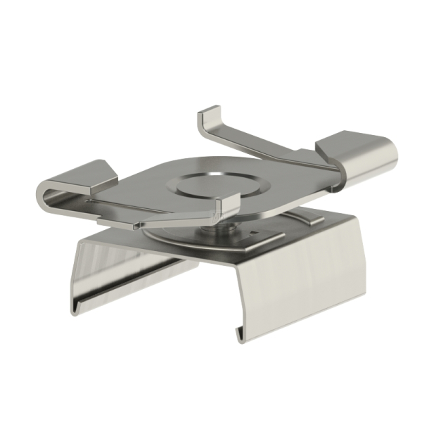 DCKL-004 - Kombination Deckenclip DC-003 mit Global Klammer; vernickelt