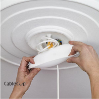 CableCup Classic / Deckenbaldachin aus Silikon für Pendelleuchte in verschiedenen Farben
