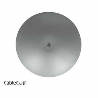 CableCup Classic / Deckenbaldachin aus Silikon fr Pendelleuchte in silber