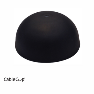 CableCup Compact / Deckenbaldachin aus Silikon fr Pendelleuchte in schwarz