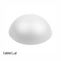CableCup Hide / Deckenbaldachin aus Silikon für Pendelleuchte in weiß