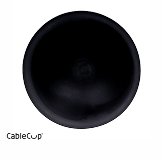 CableCup Hide / Deckenbaldachin aus Silikon fr Pendelleuchte in schwarz
