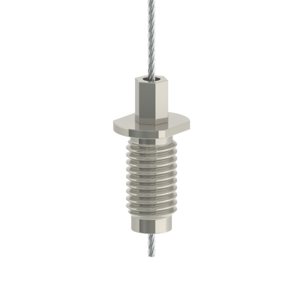 G-20-17L - Drahtseilhalter Gripper 20 M12, mit Schlüsselweite 15mm, L=26mm