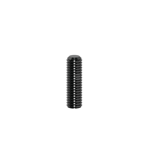 Gewindestift M5x12, DIN ISO 4026 (DIN 913), 45H, blank (schwarz)