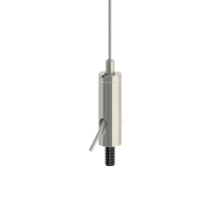 Drahtseilhalter Gripper 15 SE; vernickelt mit M5...