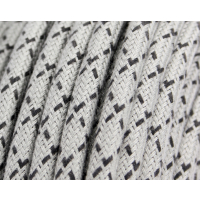Textilkabel / Stoffkabel 3x0,75 mm² | Rund Raute...