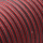 Textilkabel / Stoffkabel 3x0,75 mm² | Rund Gestreift Rot Grau