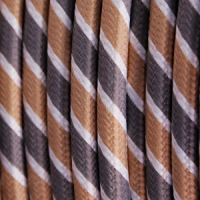 Textilkabel / Stoffkabel 3x0,75 mm² | Rund Fantasia...