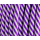 Textilkabel / Stoffkabel 3x0,75 mm² | Rund Fantasia Fein Gestreift Lila-Weiß