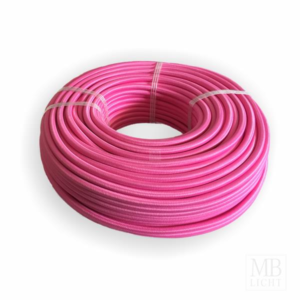 Textilkabel / Stoffkabel 3x0,75 mm² | RAL 4010 dunkelpink