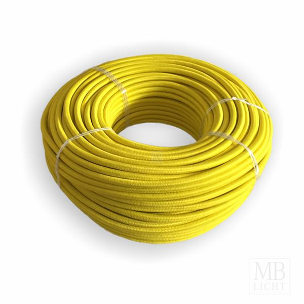 Textilkabel / Stoffkabel 3x0,75 mm² | RAL 1026 leuchtgelb