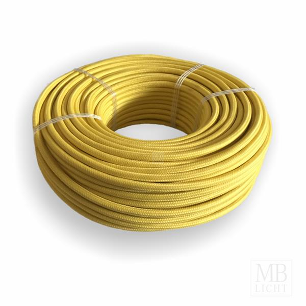 Textilkabel / Stoffkabel 3x0,75 mm² | RAL 1018 gelb