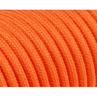 Textilkabel / Stoffkabel 3x0,75 mm | Rund Abaca Farben Orange