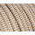 Textilkabel / Stoffkabel 3x0,75 mm² | Rund Abaca ZickZack Gold Weiß