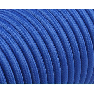 Textilkabel / Stoffkabel 3x0,75 mm | Rund Standardfarben Blau