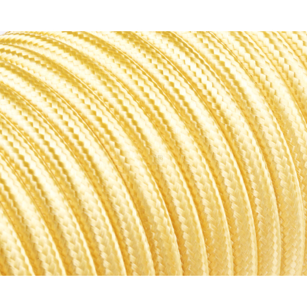 Textilkabel / Stoffkabel 3x0,75 mm² | Rund Standardfarben Licht Gold