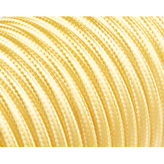 Textilkabel / Stoffkabel 3x0,75 mm | Rund Standardfarben Licht Gold